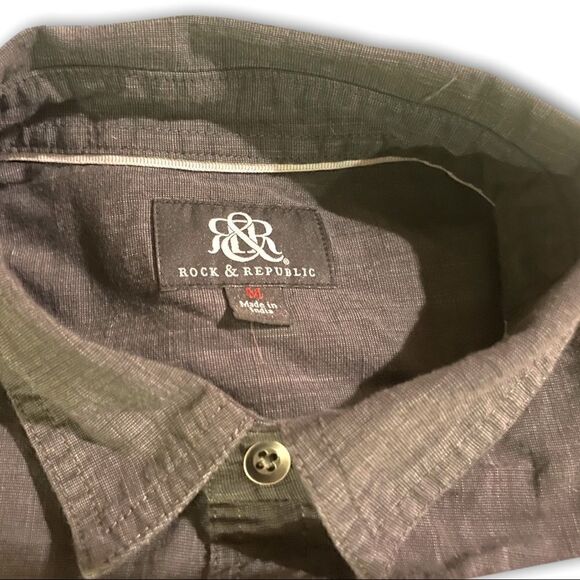 Rock & Republic | Men’s Medium Buttoned Down  Shirt - Picture 4 of 6